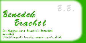 benedek brachtl business card